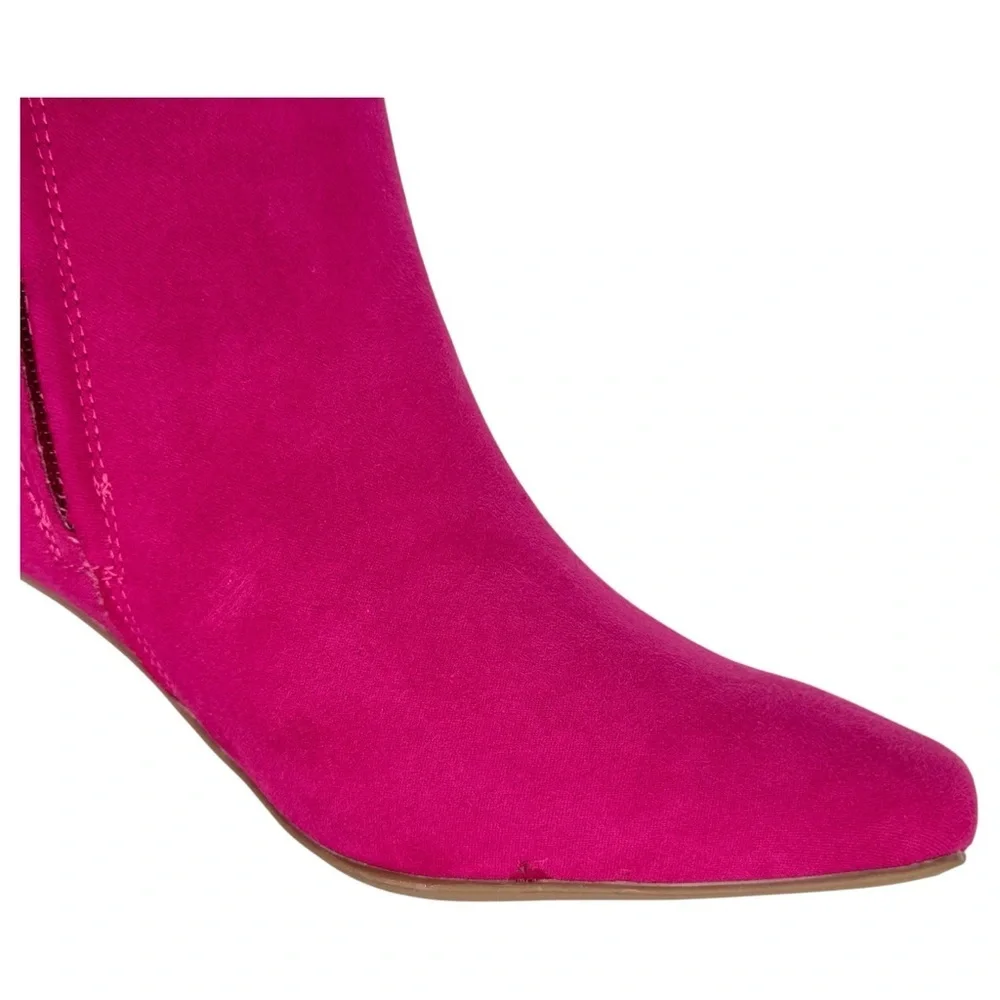 Sugar Element Fuschia Microsuede Womens Ankle Boots Size 7M - Picture 7 of 14
